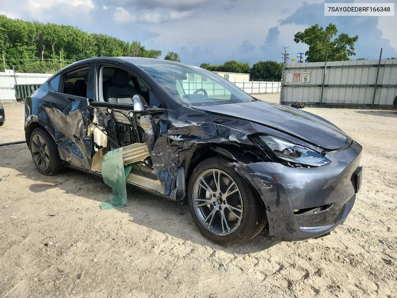 2024 Tesla Model Y VIN: 7SAYGDED8RF166348 Lot: 65170815