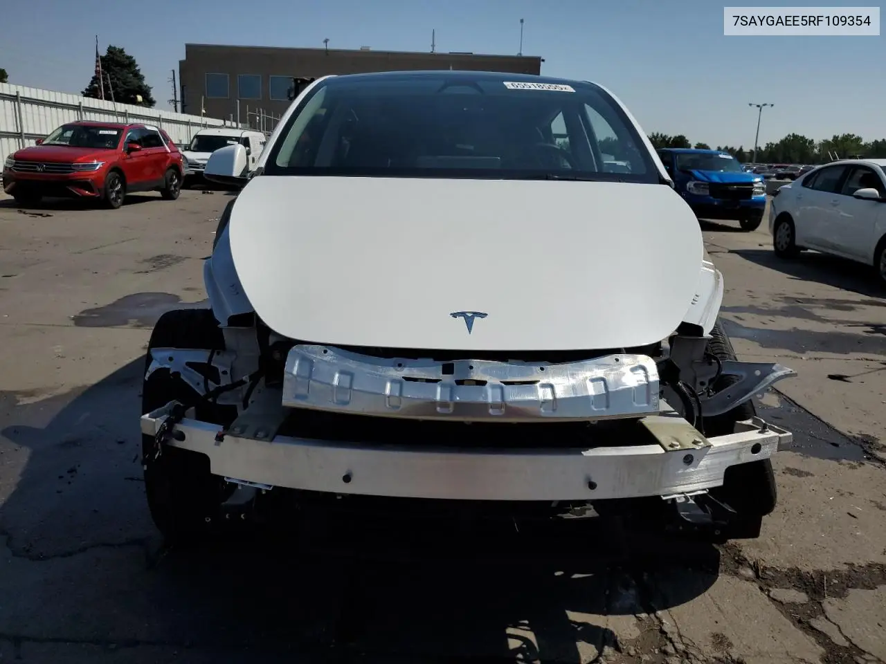 2024 Tesla Model Y VIN: 7SAYGAEE5RF109354 Lot: 65518555