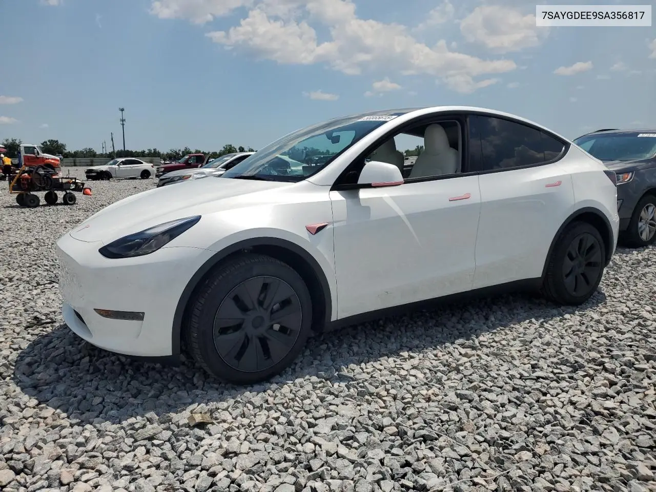 2025 Tesla Model Y VIN: 7SAYGDEE9SA356817 Lot: 56865615