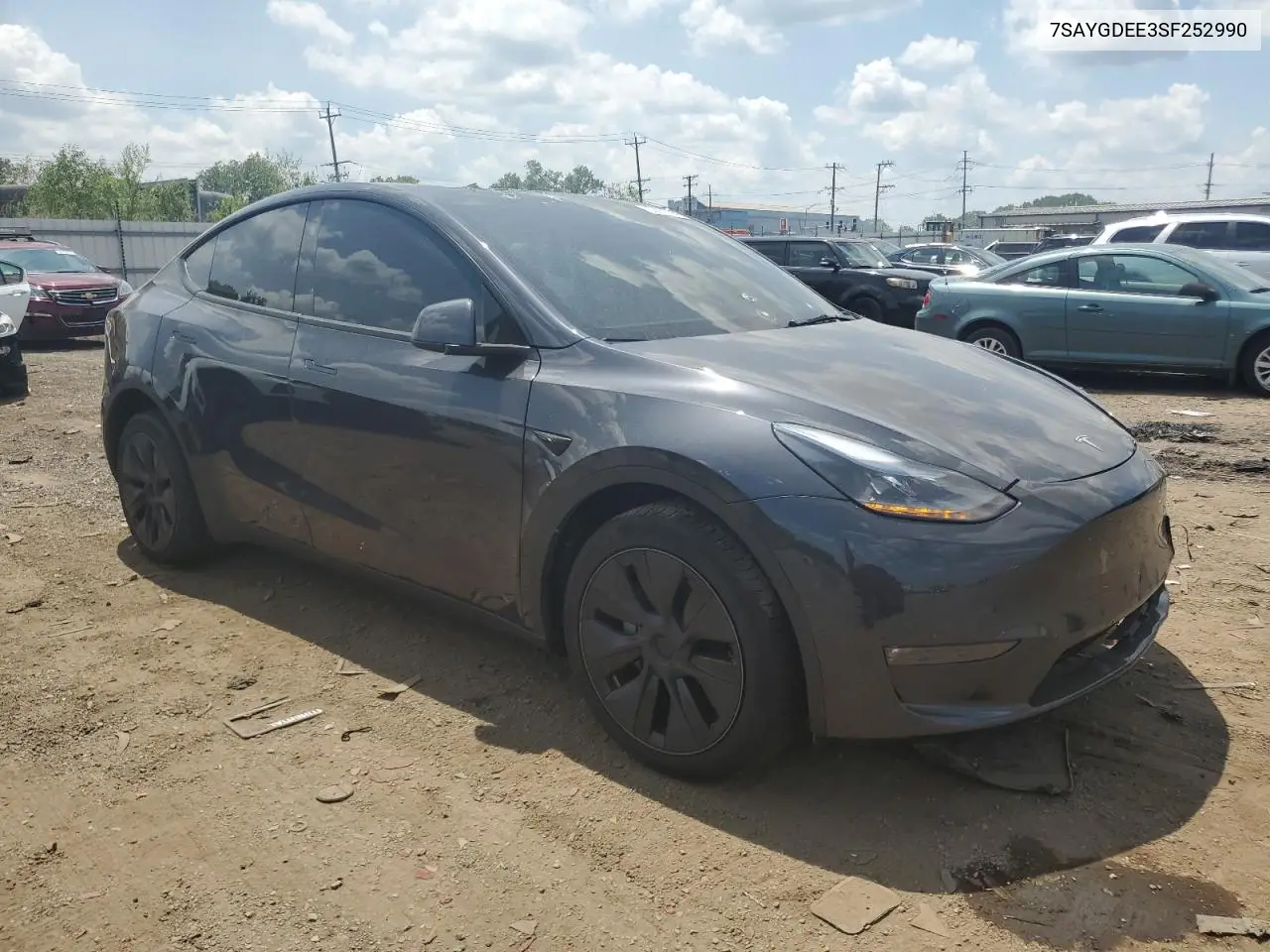 2025 Tesla Model Y VIN: 7SAYGDEE3SF252990 Lot: 59916775
