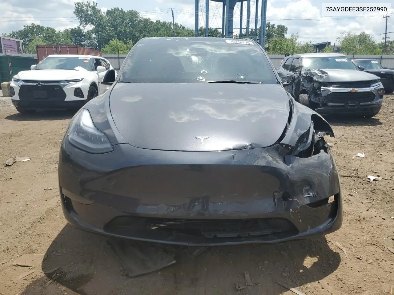 2025 Tesla Model Y VIN: 7SAYGDEE3SF252990 Lot: 59916775