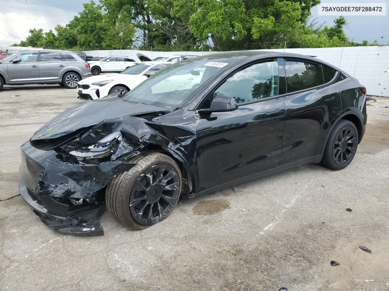 2025 Tesla Model Y VIN: 7SAYGDEE7SF288472 Lot: 61363815