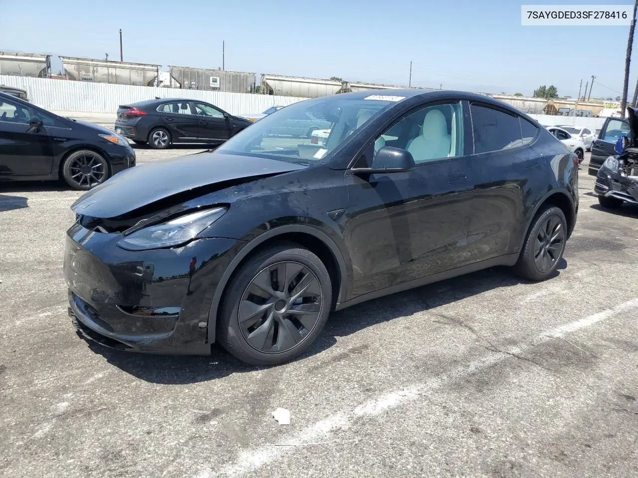 2025 Tesla Model Y VIN: 7SAYGDED3SF278416 Lot: 61863155