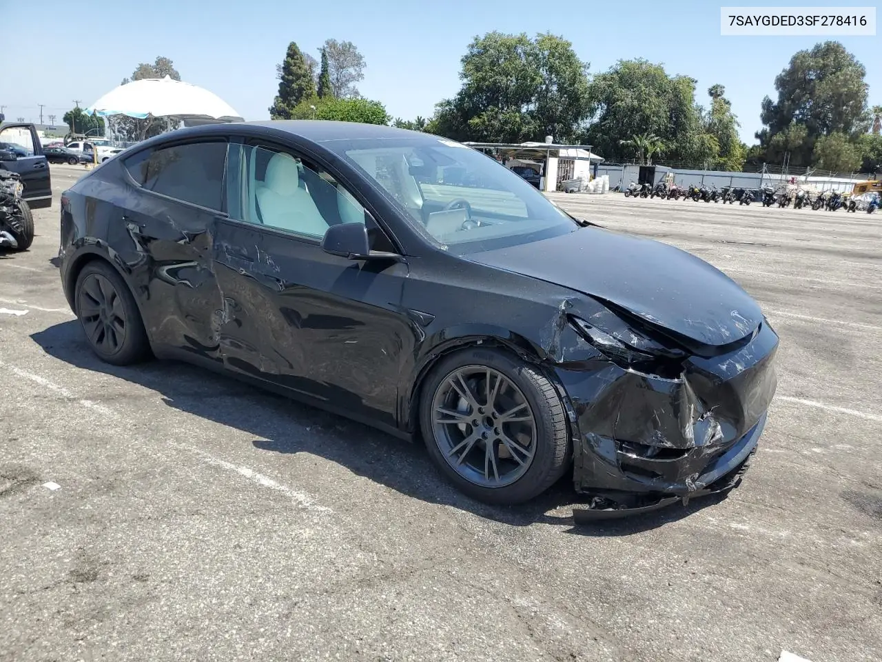 2025 Tesla Model Y VIN: 7SAYGDED3SF278416 Lot: 61863155