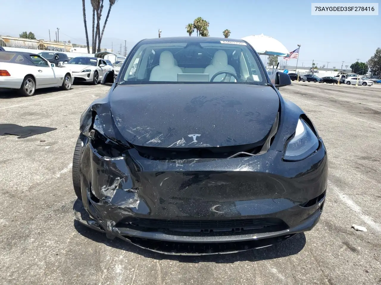 2025 Tesla Model Y VIN: 7SAYGDED3SF278416 Lot: 61863155