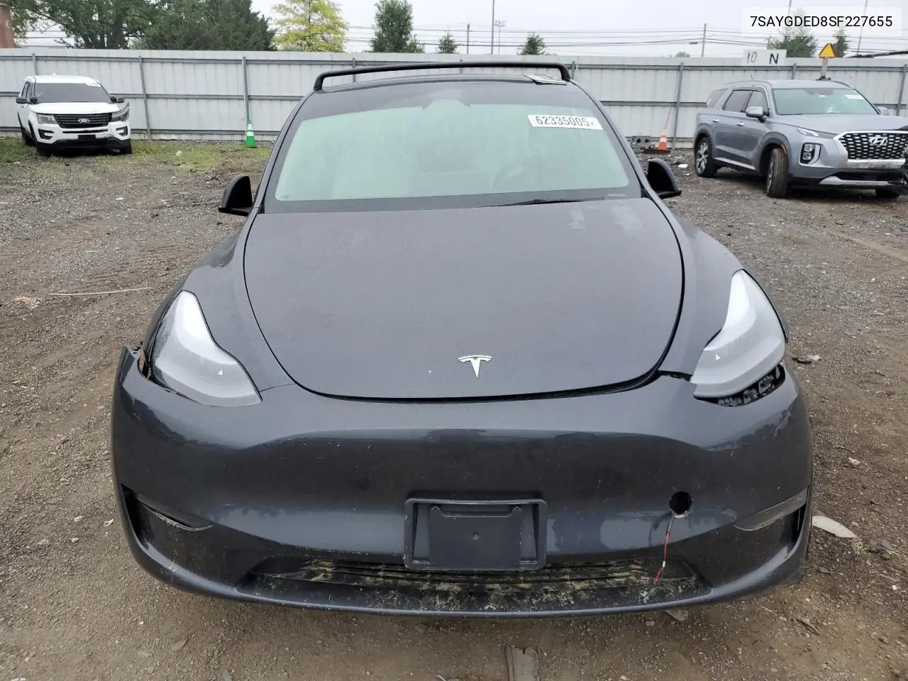 2025 Tesla Model Y VIN: 7SAYGDED8SF227655 Lot: 62335005