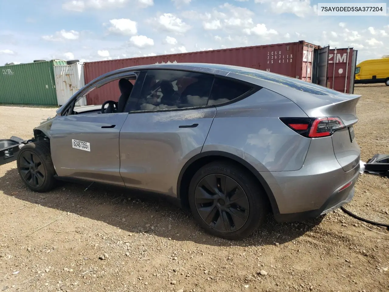 2025 Tesla Model Y VIN: 7SAYGDED5SA377204 Lot: 62487355