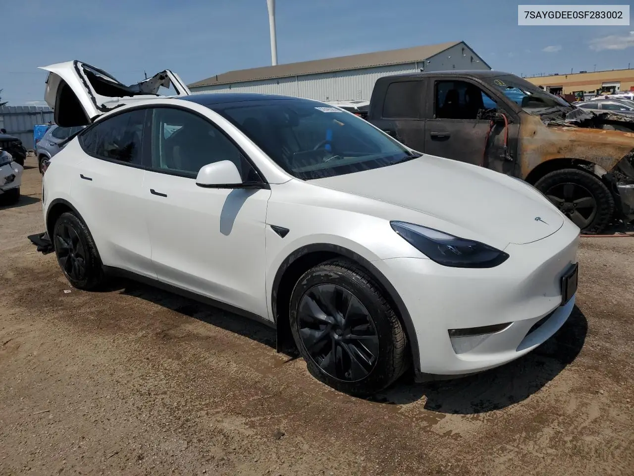 2025 Tesla Model Y VIN: 7SAYGDEE0SF283002 Lot: 62846325