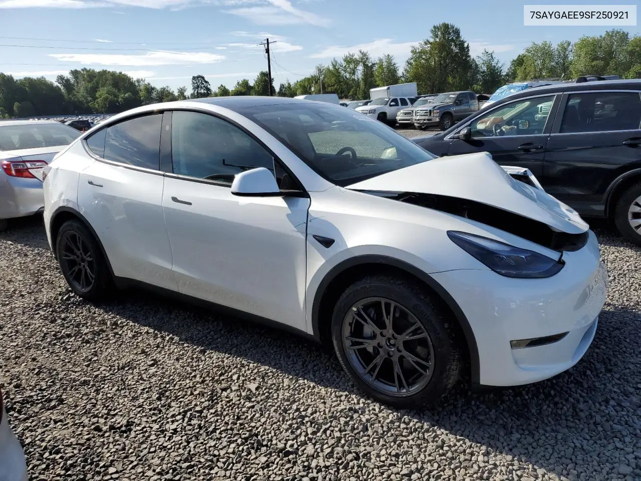 2025 Tesla Model Y VIN: 7SAYGAEE9SF250921 Lot: 63035925
