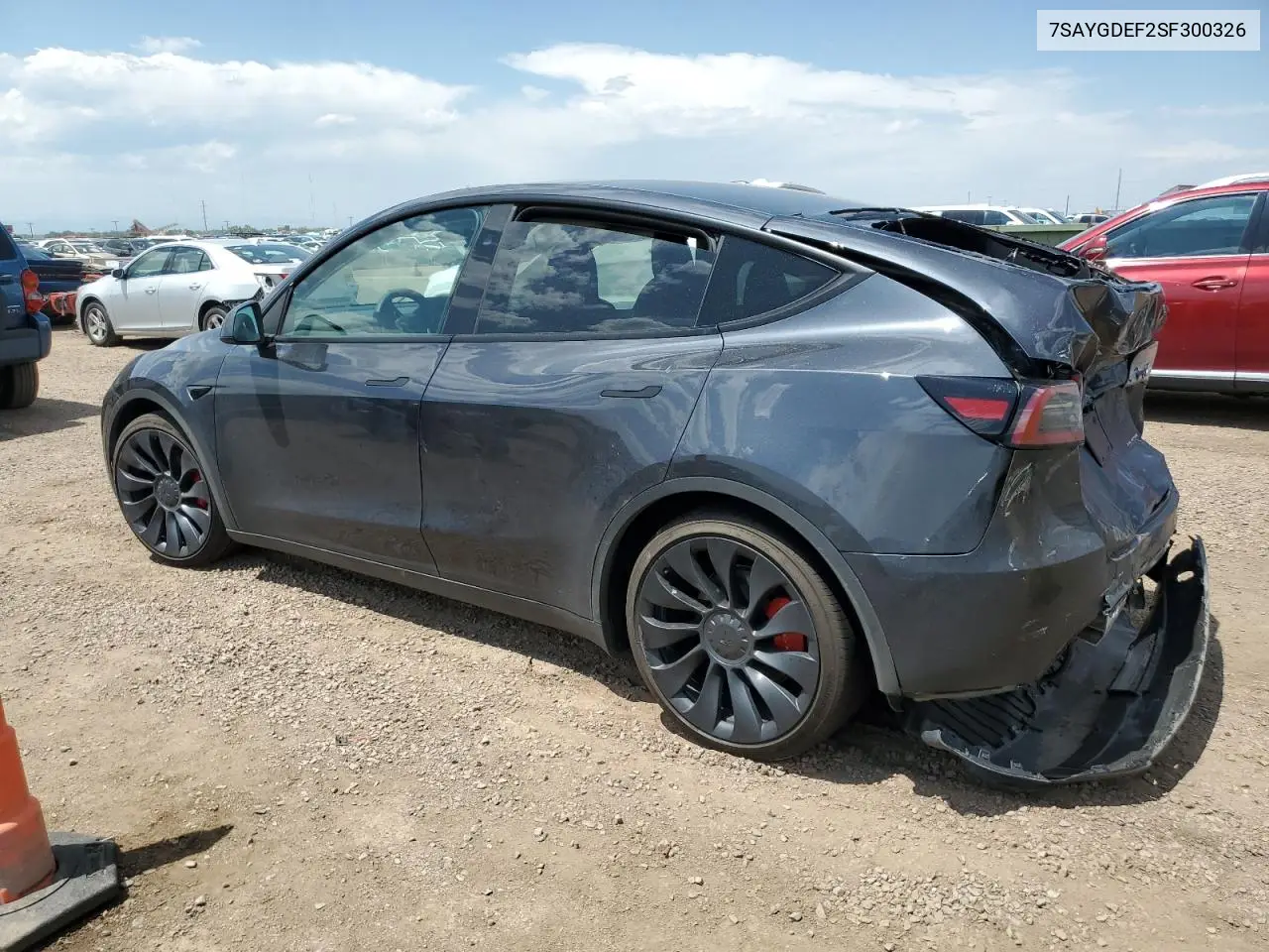 2025 Tesla Model Y VIN: 7SAYGDEF2SF300326 Lot: 63039455