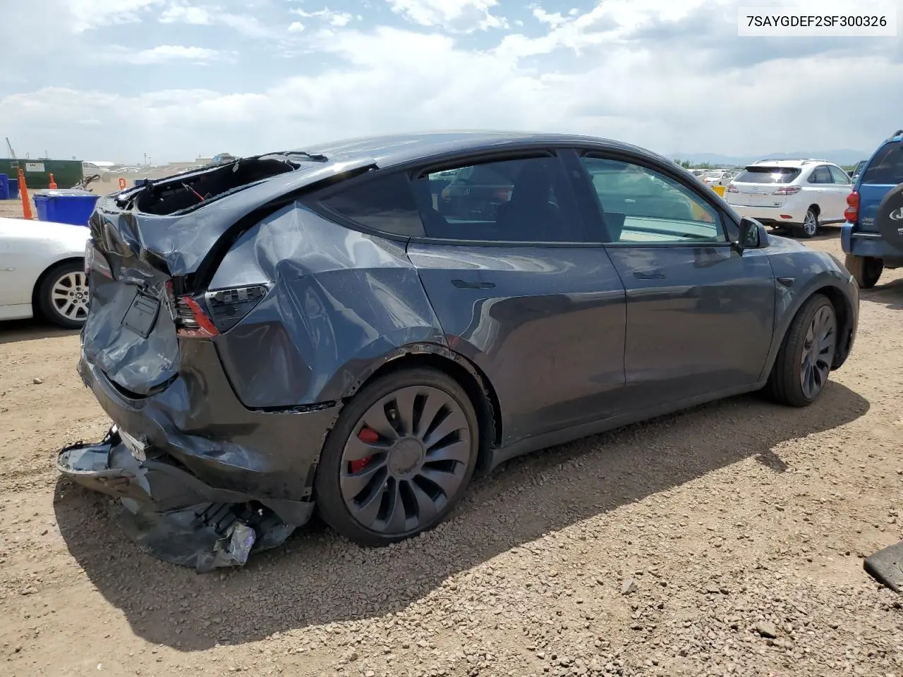 2025 Tesla Model Y VIN: 7SAYGDEF2SF300326 Lot: 63039455
