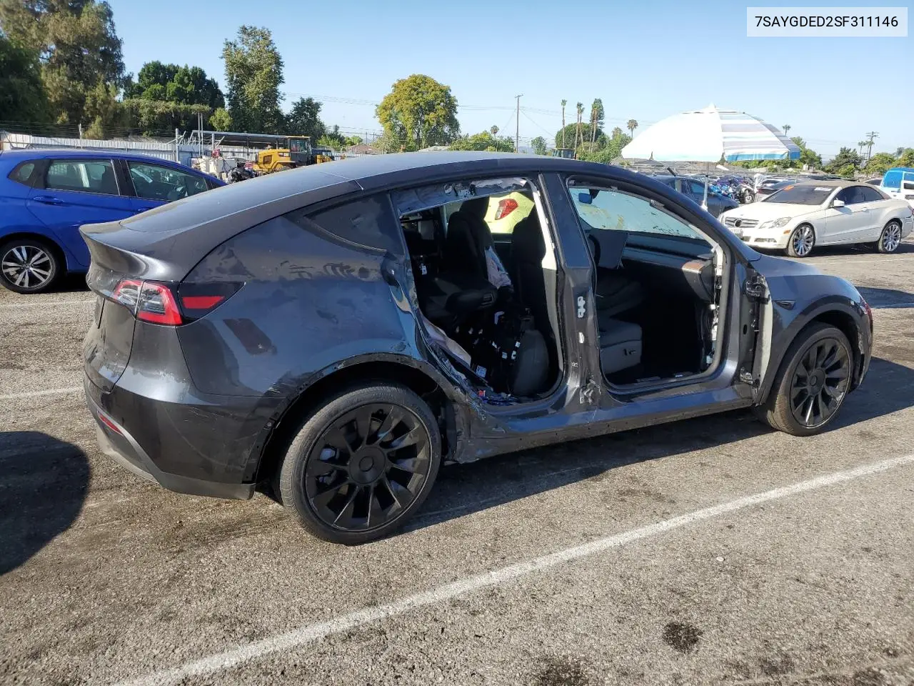 2025 Tesla Model Y VIN: 7SAYGDED2SF311146 Lot: 63065755