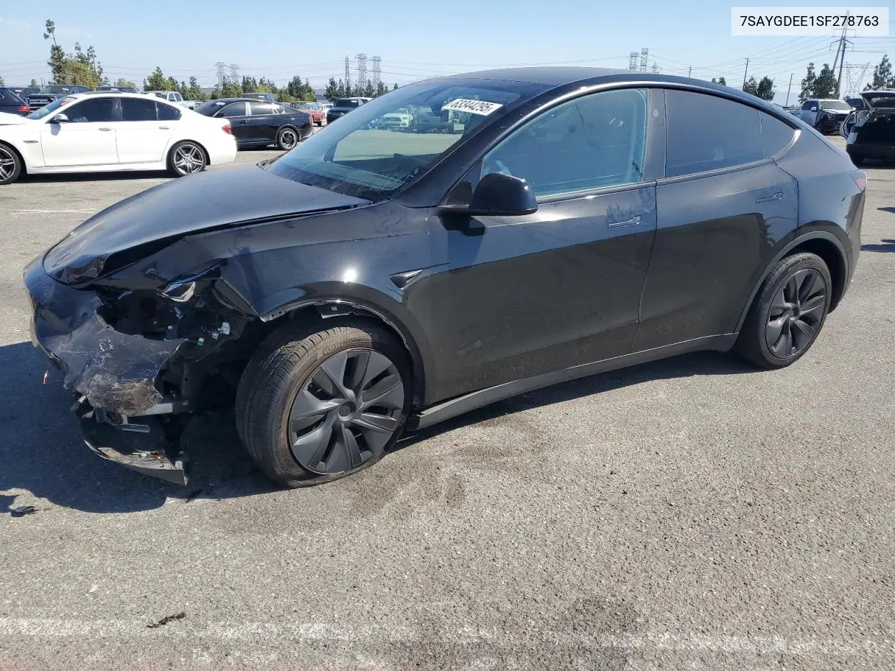 2025 Tesla Model Y VIN: 7SAYGDEE1SF278763 Lot: 63344295
