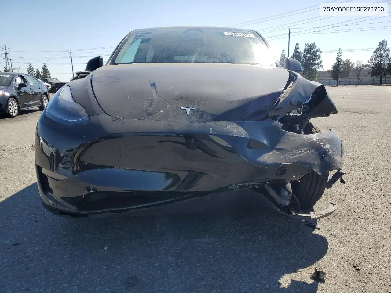 2025 Tesla Model Y VIN: 7SAYGDEE1SF278763 Lot: 63344295