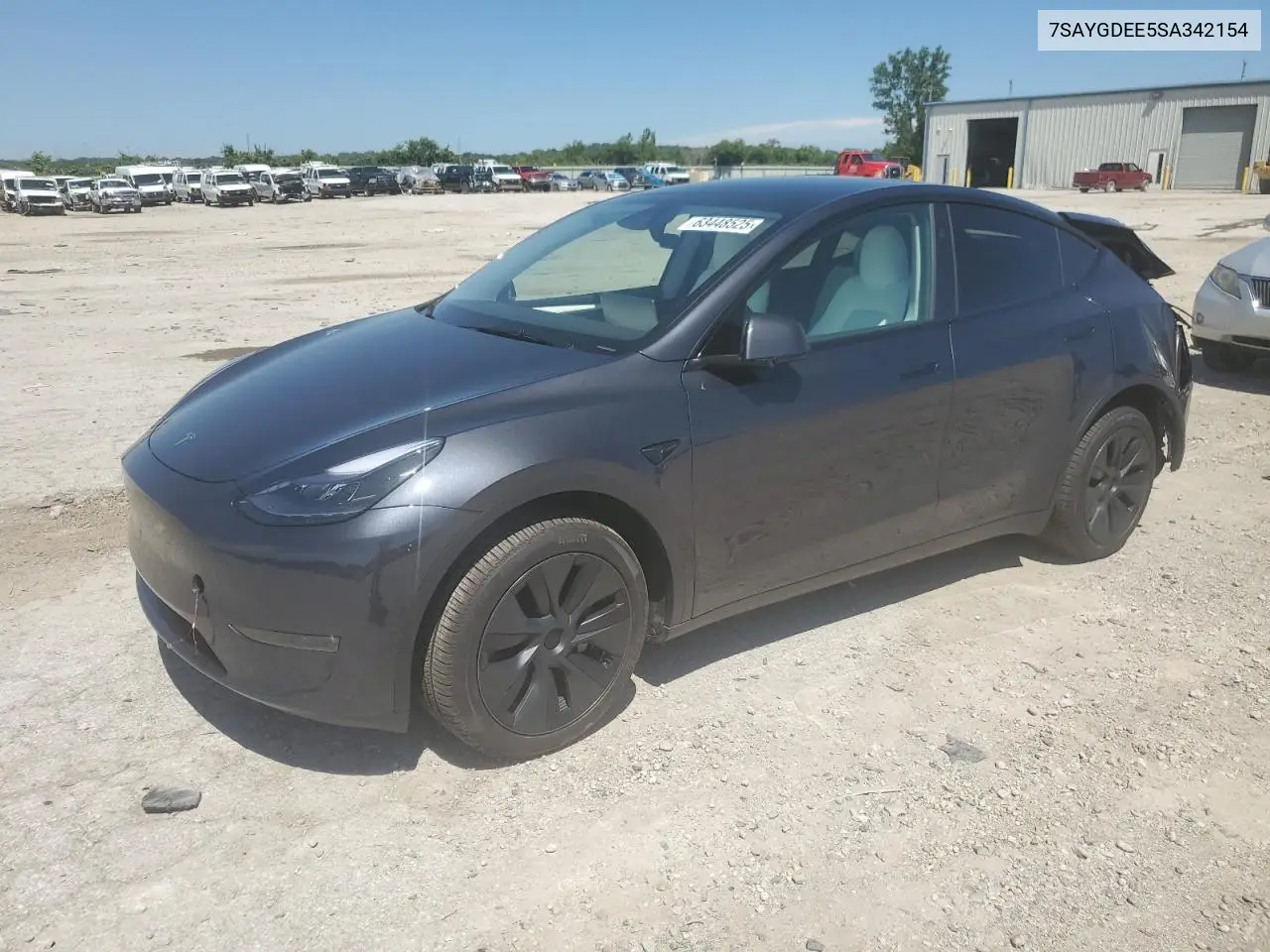 2025 Tesla Model Y VIN: 7SAYGDEE5SA342154 Lot: 63448525