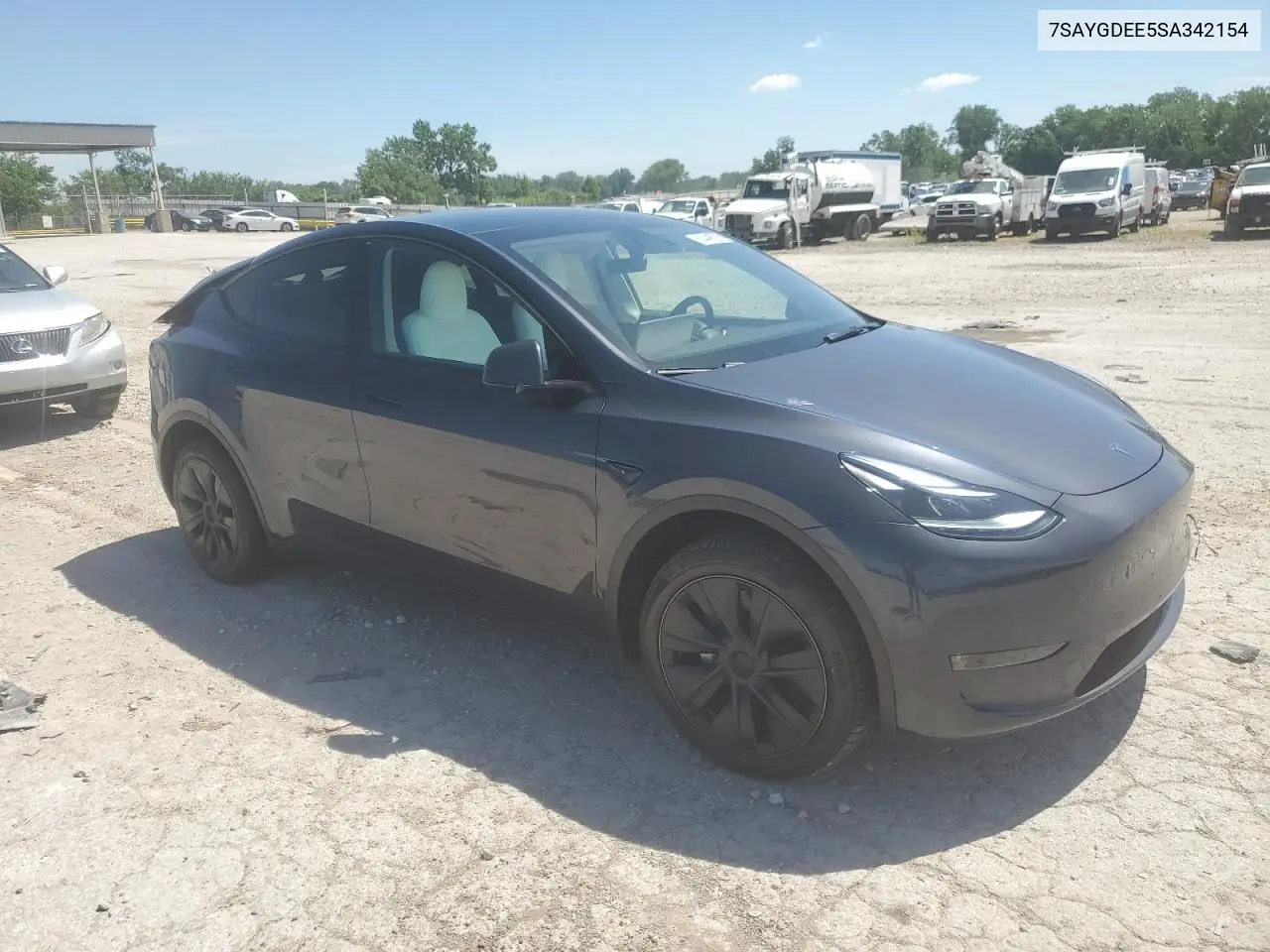2025 Tesla Model Y VIN: 7SAYGDEE5SA342154 Lot: 63448525
