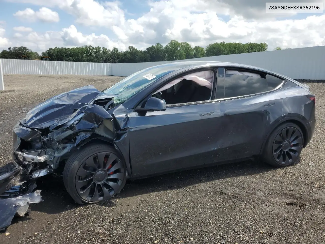 2025 Tesla Model Y VIN: 7SAYGDEFXSA362196 Lot: 63600795