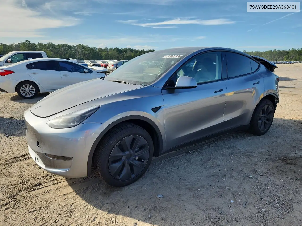 2025 Tesla Model Y VIN: 7SAYGDEE2SA363401 Lot: 63680855