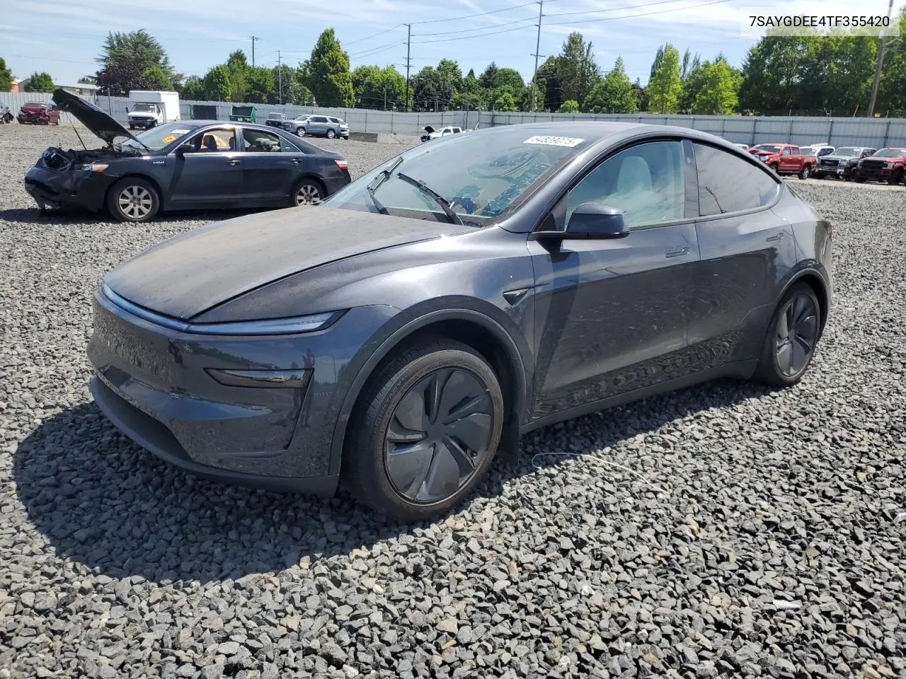 2026 Tesla Model Y VIN: 7SAYGDEE4TF355420 Lot: 64839075