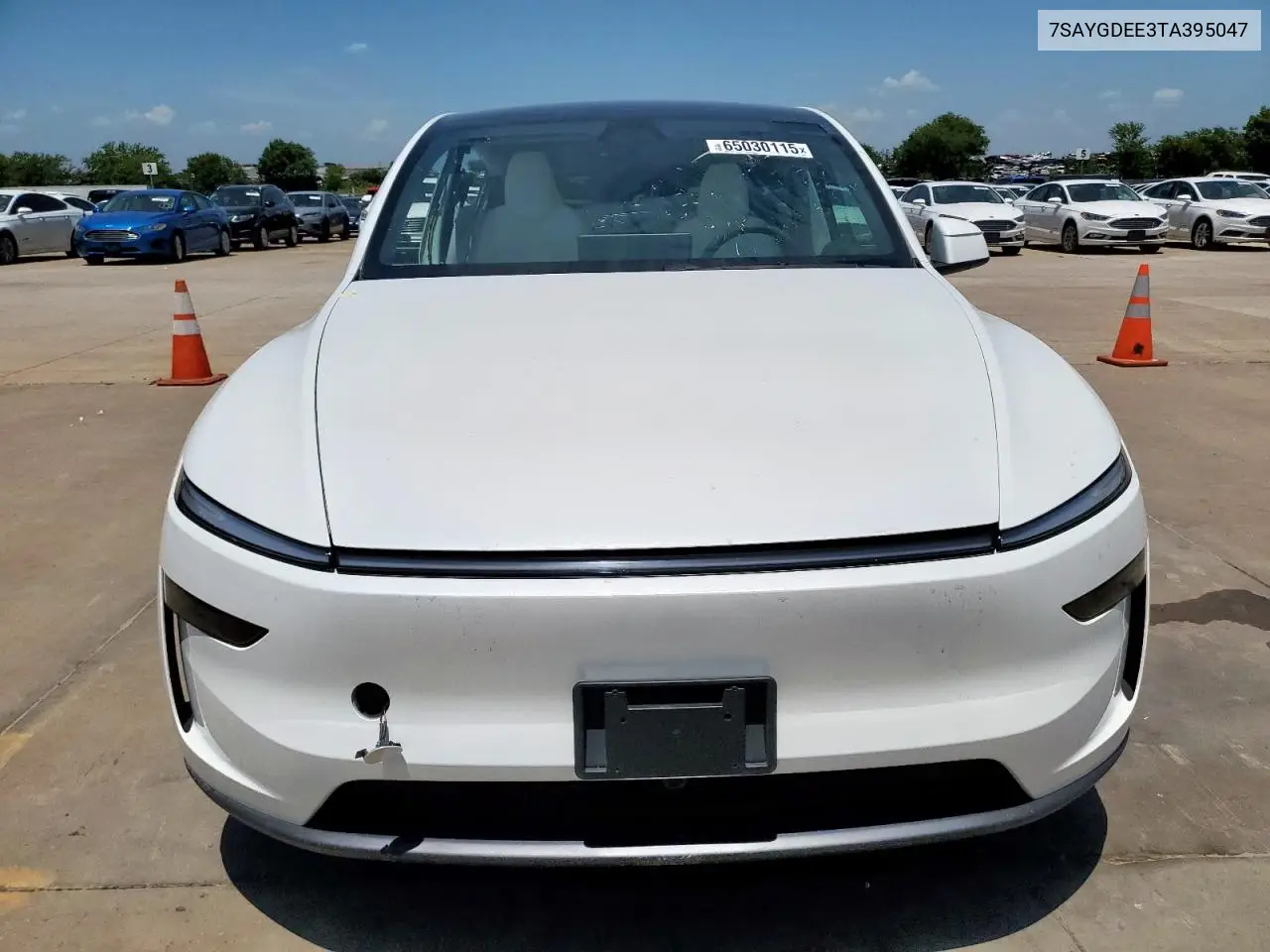 2026 Tesla Model Y VIN: 7SAYGDEE3TA395047 Lot: 65030115