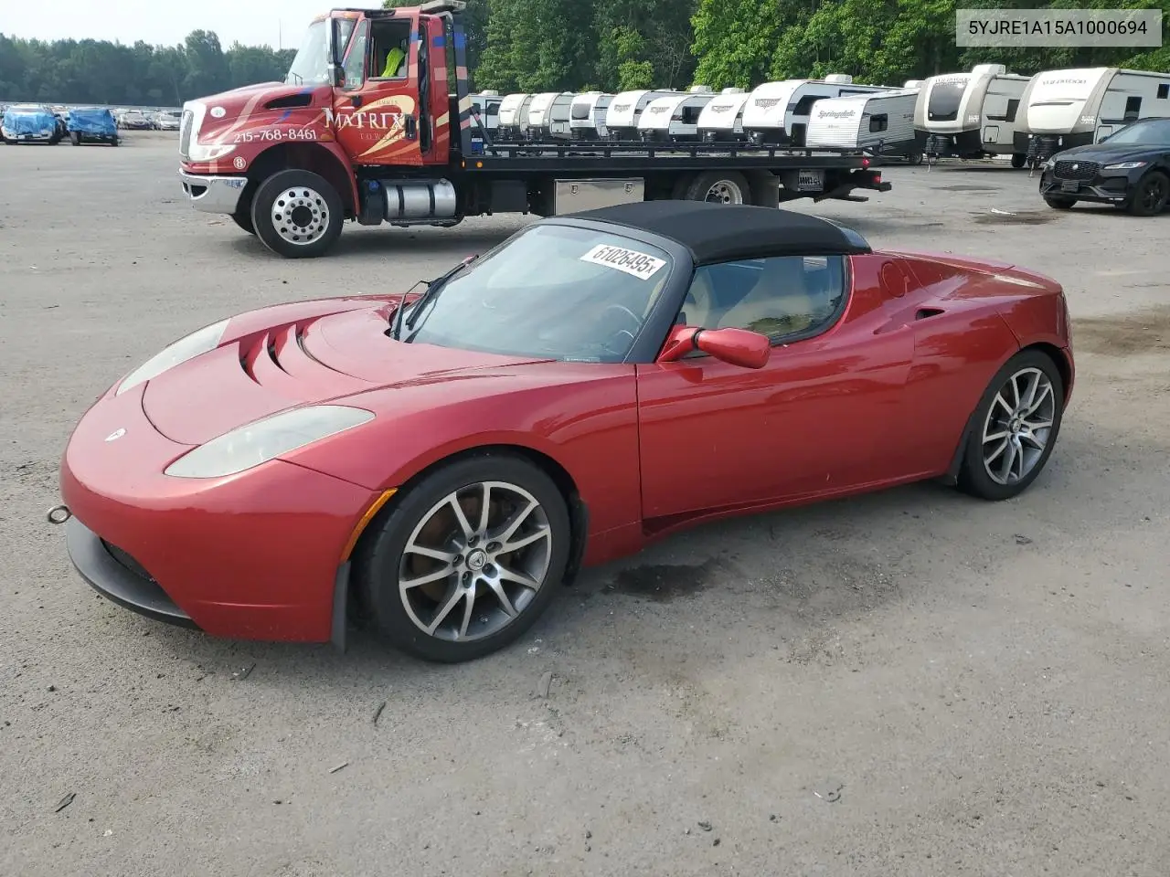 2010 Tesla Roadster VIN: 5YJRE1A15A1000694 Lot: 61026495