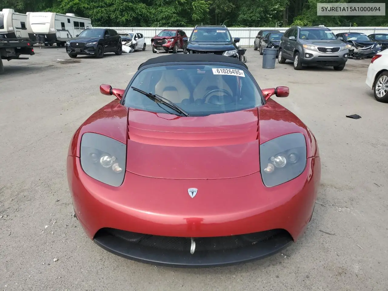 2010 Tesla Roadster VIN: 5YJRE1A15A1000694 Lot: 61026495