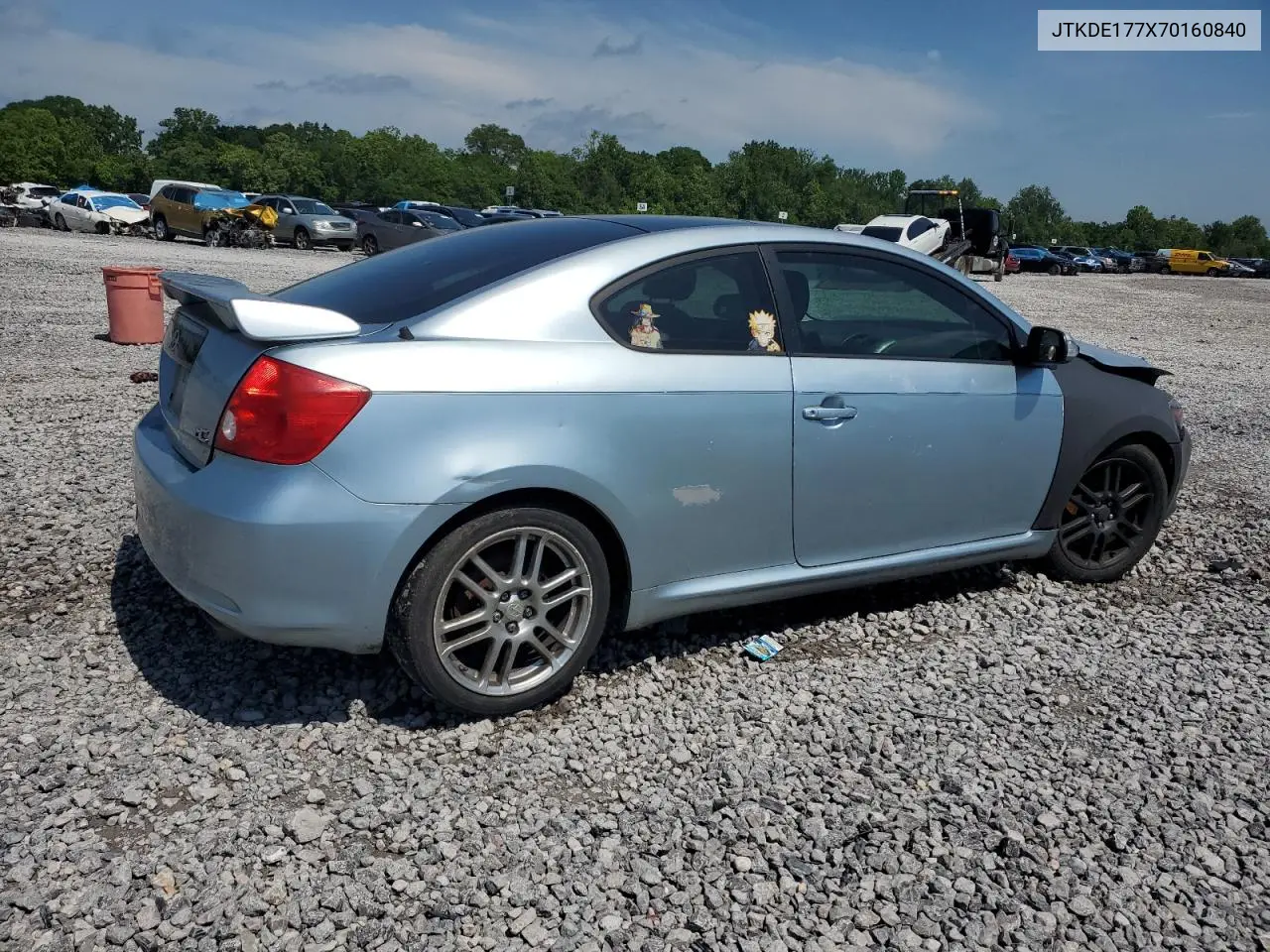 2007 Toyota Scion Tc VIN: JTKDE177X70160840 Lot: 57110135