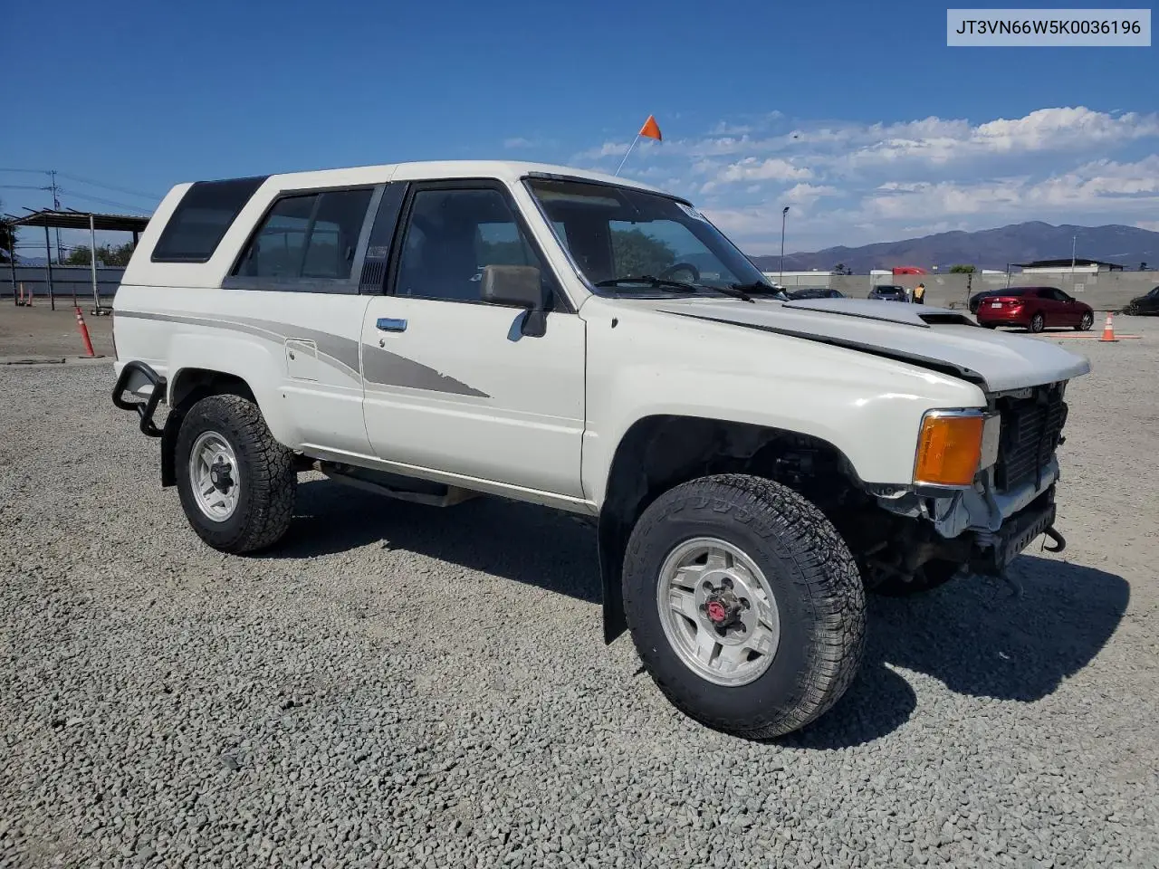 1989 Toyota 4Runner Vn66 Sr5 VIN: JT3VN66W5K0036196 Lot: 62679625