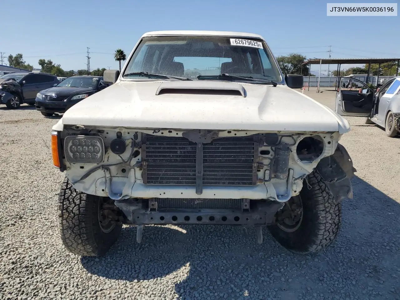 1989 Toyota 4Runner Vn66 Sr5 VIN: JT3VN66W5K0036196 Lot: 62679625