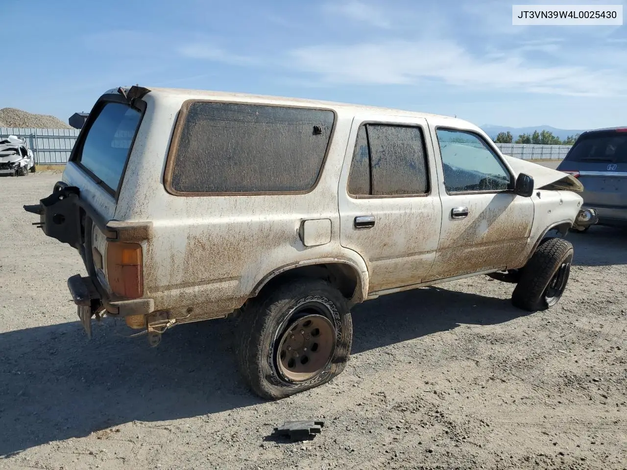 1990 Toyota 4Runner Vn39 Sr5 VIN: JT3VN39W4L0025430 Lot: 52994375