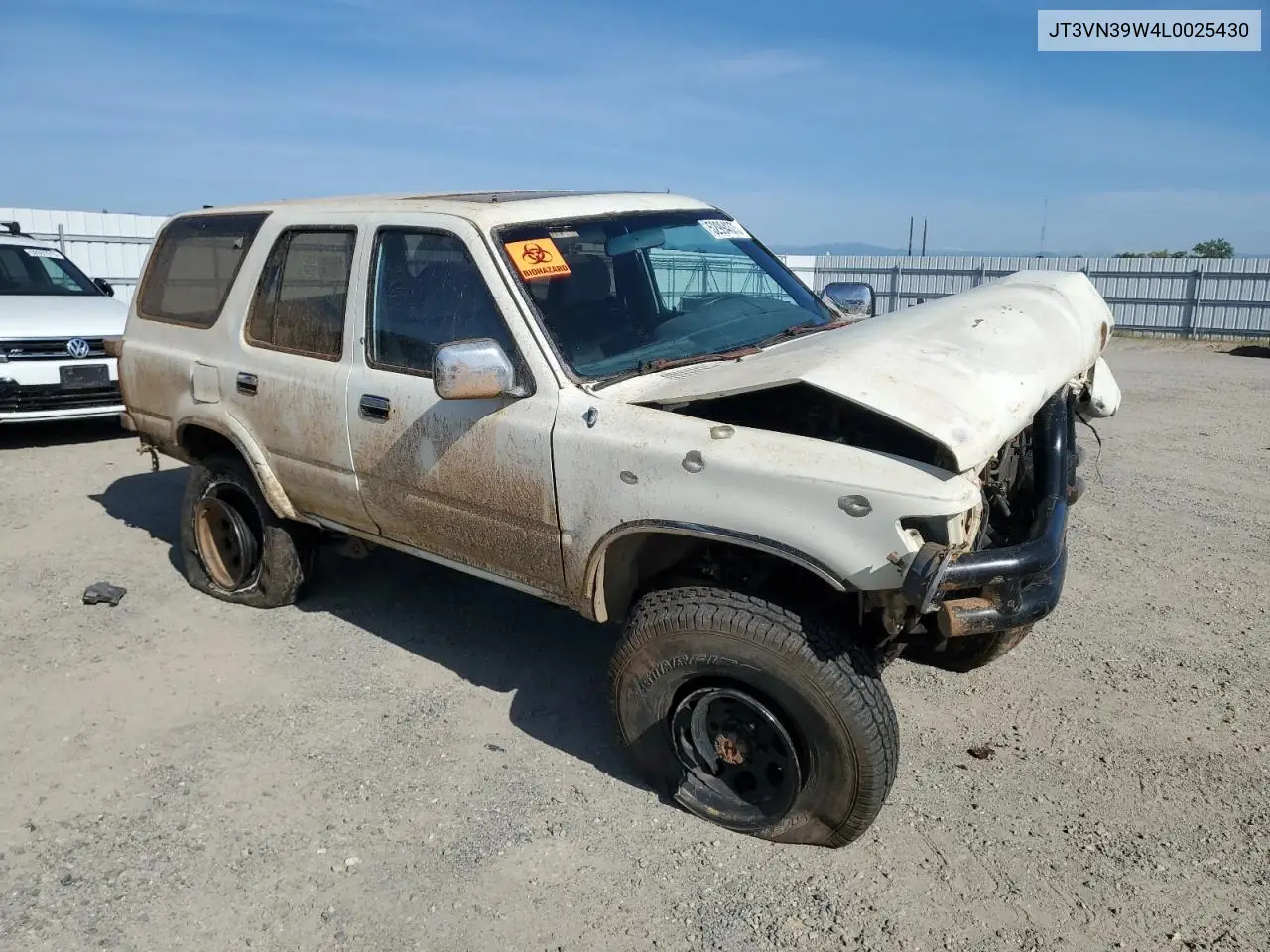 1990 Toyota 4Runner Vn39 Sr5 VIN: JT3VN39W4L0025430 Lot: 52994375