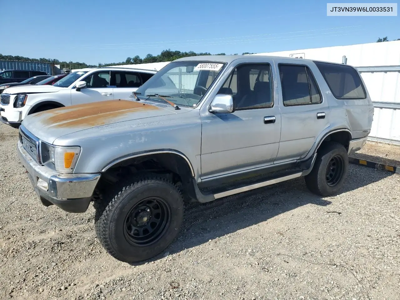 1990 Toyota 4Runner Vn39 Sr5 VIN: JT3VN39W6L0033531 Lot: 58007555