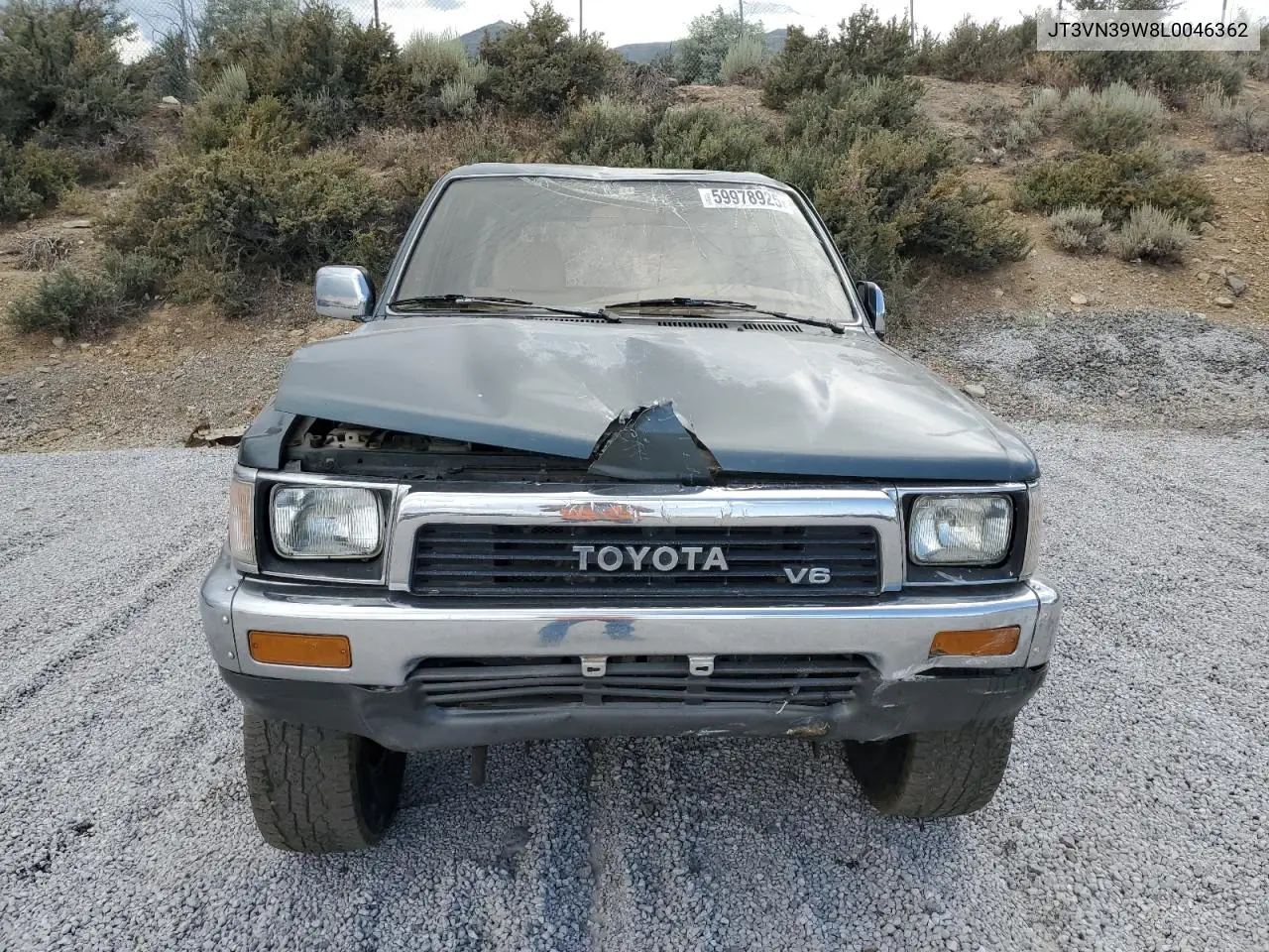 1990 Toyota 4Runner Vn39 Sr5 VIN: JT3VN39W8L0046362 Lot: 59978925