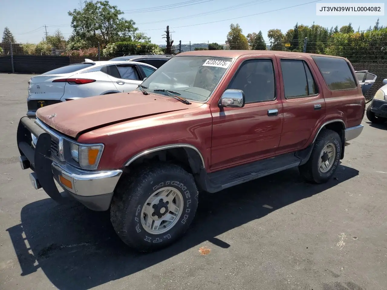 1990 Toyota 4Runner Vn39 Sr5 VIN: JT3VN39W1L0004082 Lot: 62357375