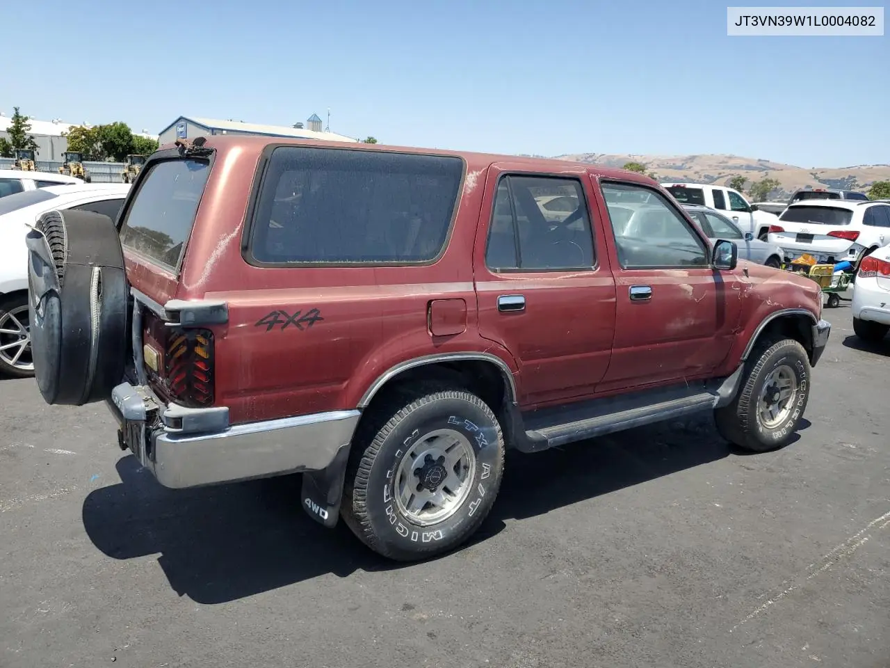 1990 Toyota 4Runner Vn39 Sr5 VIN: JT3VN39W1L0004082 Lot: 62357375