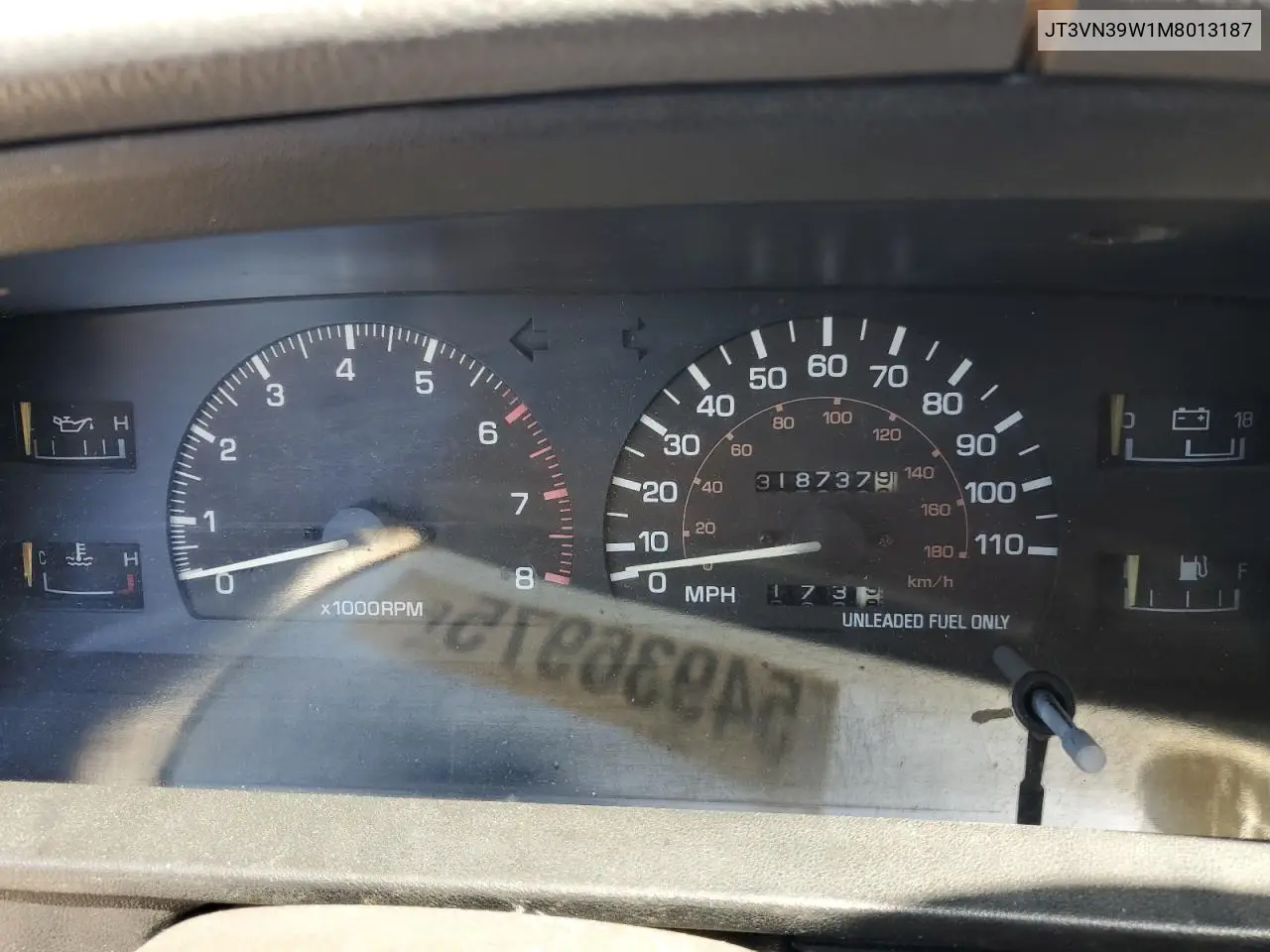 1991 Toyota 4Runner Vn39 Sr5 VIN: JT3VN39W1M8013187 Lot: 54936975