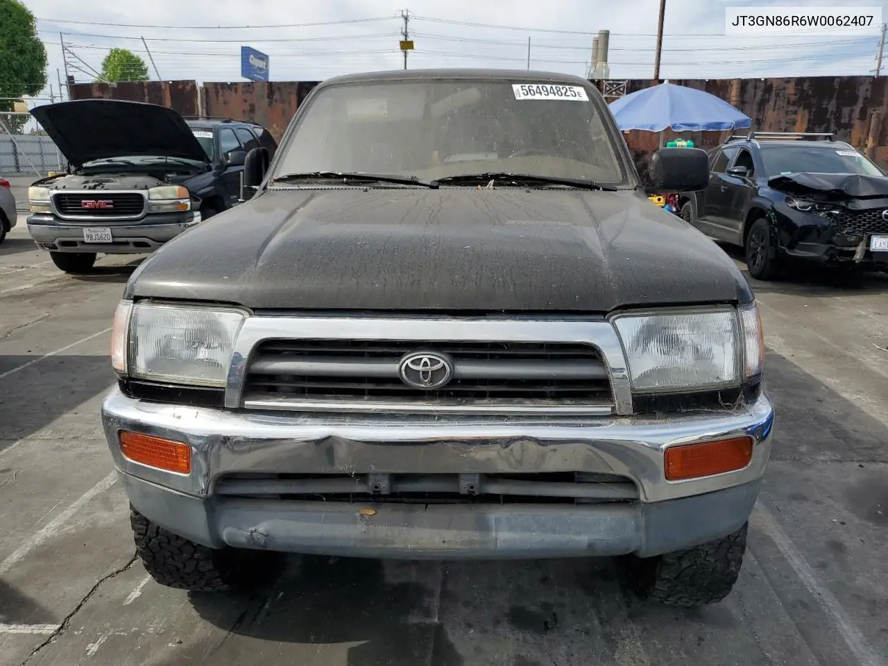 1998 Toyota 4Runner Sr5 VIN: JT3GN86R6W0062407 Lot: 56494825