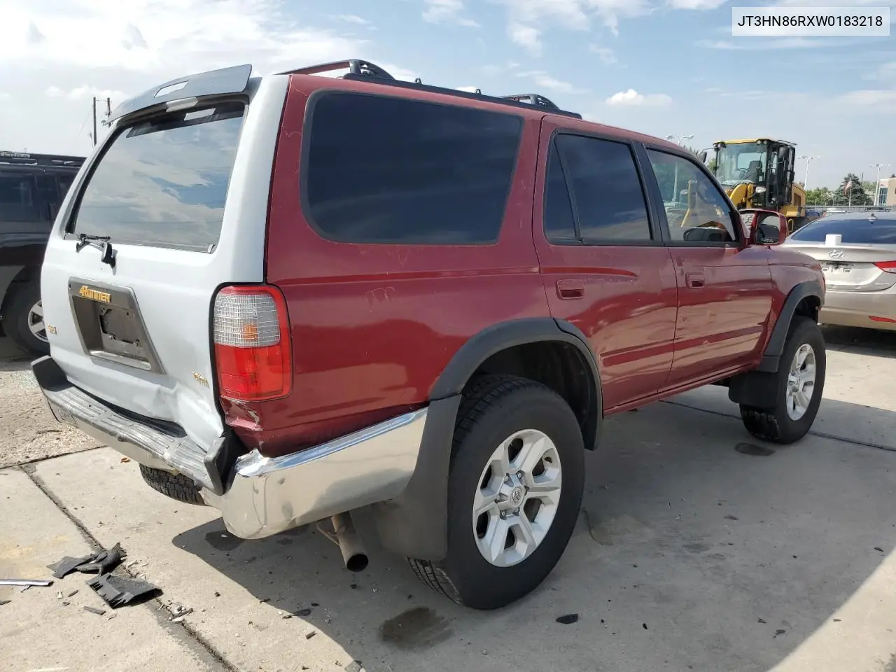1998 Toyota 4Runner Sr5 VIN: JT3HN86RXW0183218 Lot: 61655005
