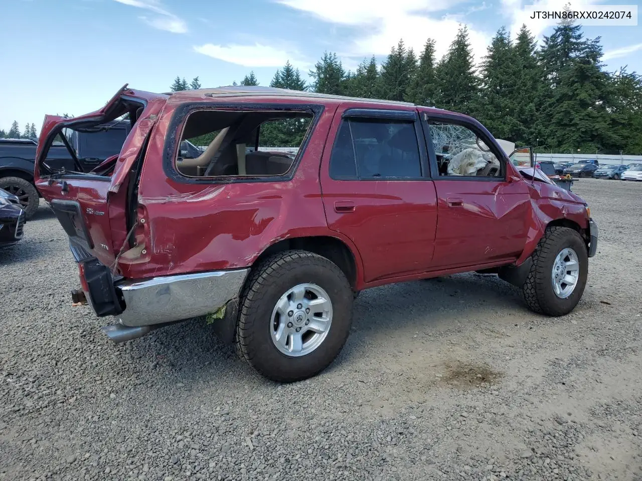 1999 Toyota 4Runner Sr5 VIN: JT3HN86RXX0242074 Lot: 60124185