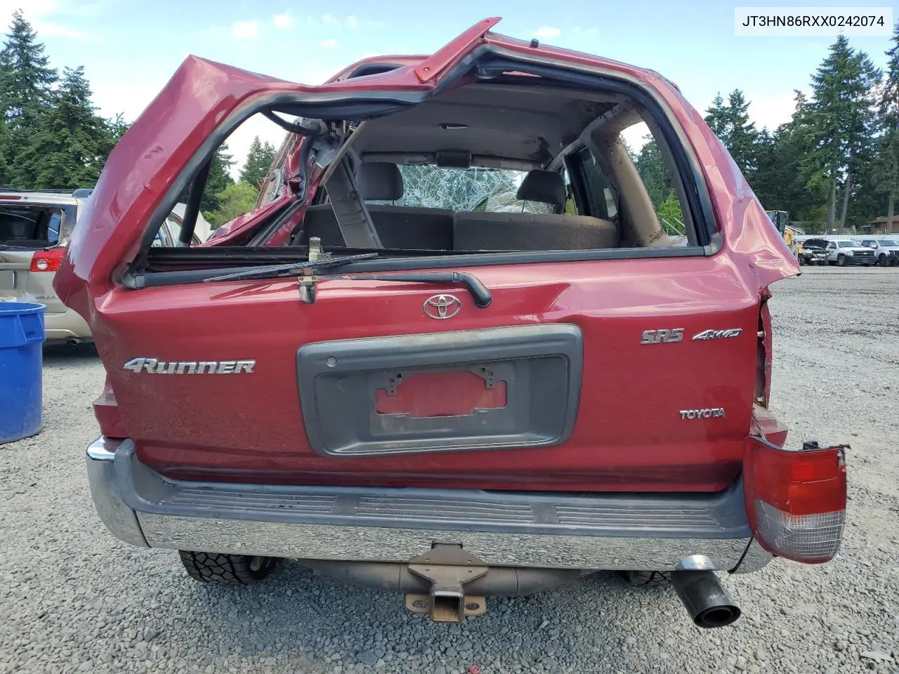 1999 Toyota 4Runner Sr5 VIN: JT3HN86RXX0242074 Lot: 60124185