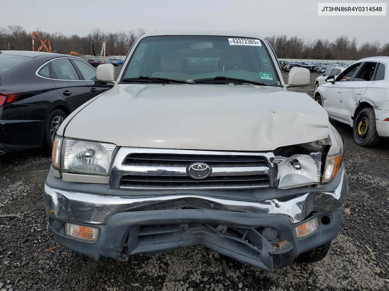 2000 Toyota 4Runner Sr5 VIN: JT3HN86R4Y0314548 Lot: 43372365