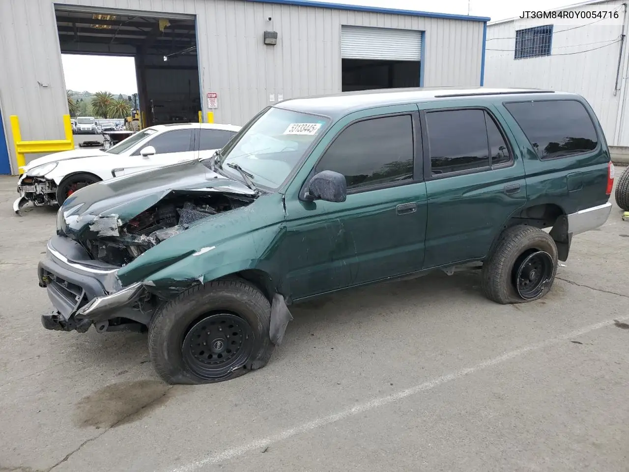 2000 Toyota 4Runner VIN: JT3GM84R0Y0054716 Lot: 53133445