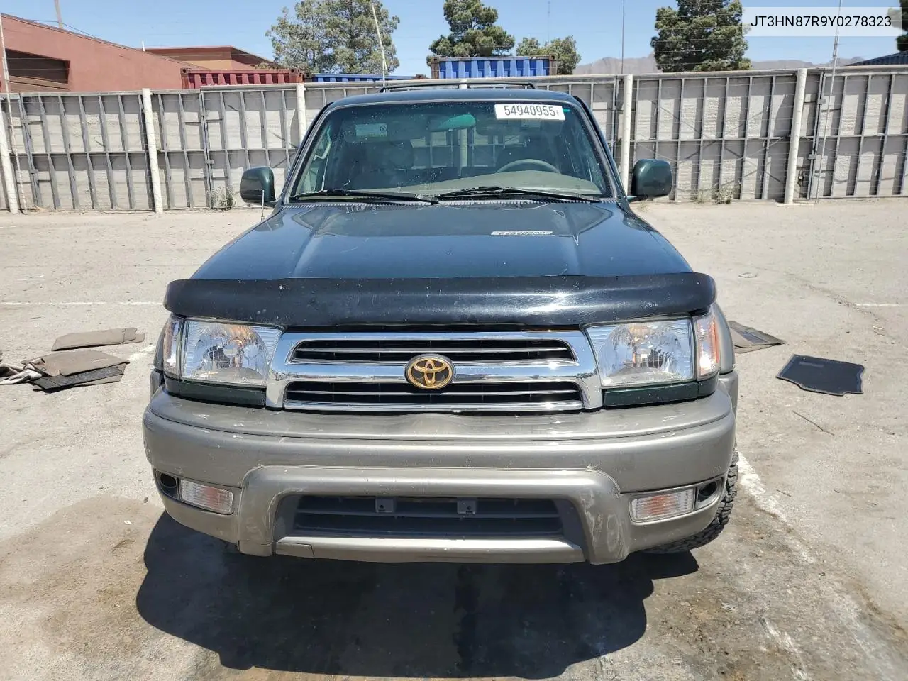 2000 Toyota 4Runner Limited VIN: JT3HN87R9Y0278323 Lot: 54940955