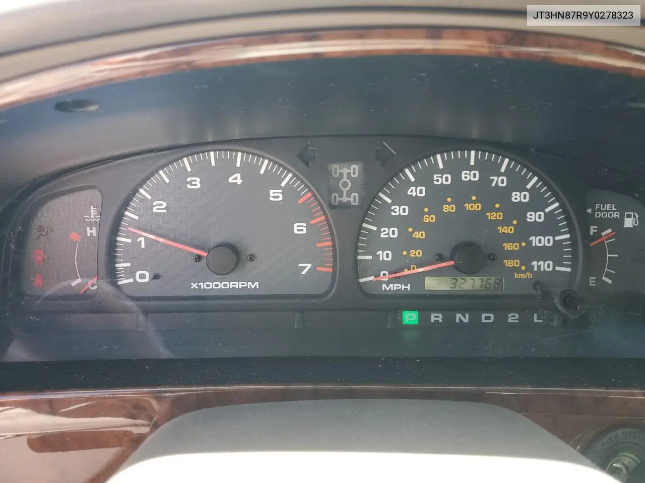 2000 Toyota 4Runner Limited VIN: JT3HN87R9Y0278323 Lot: 54940955