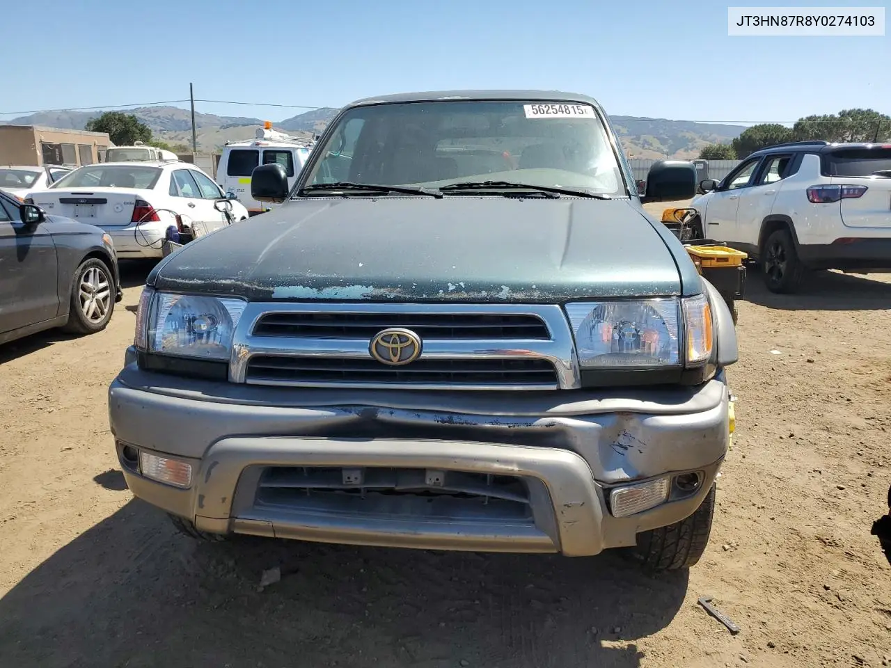 2000 Toyota 4Runner Limited VIN: JT3HN87R8Y0274103 Lot: 56254815
