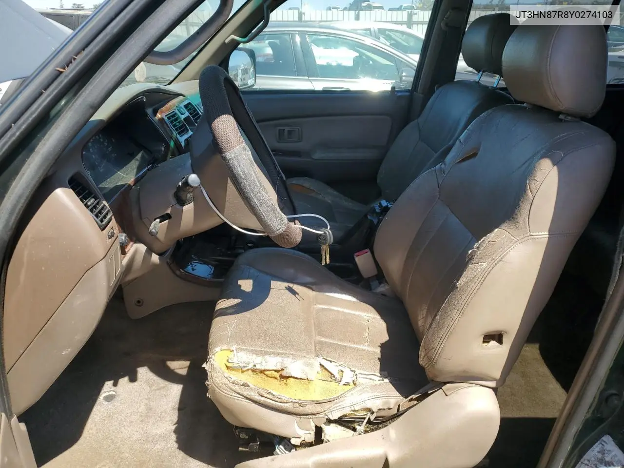 2000 Toyota 4Runner Limited VIN: JT3HN87R8Y0274103 Lot: 56254815