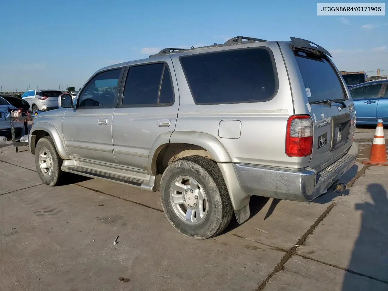 2000 Toyota 4Runner Sr5 VIN: JT3GN86R4Y0171905 Lot: 56968585