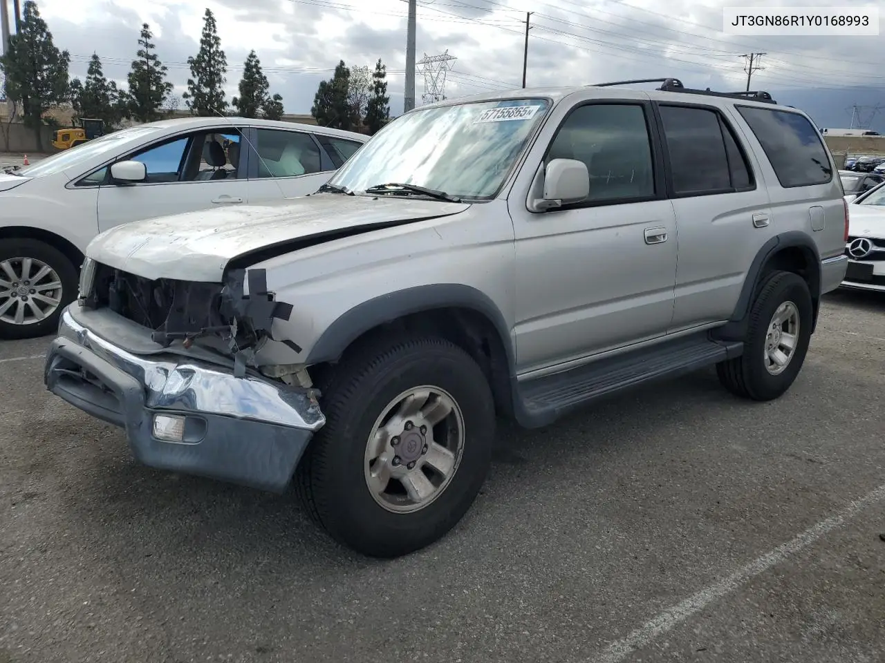 2000 Toyota 4Runner Sr5 VIN: JT3GN86R1Y0168993 Lot: 57155865