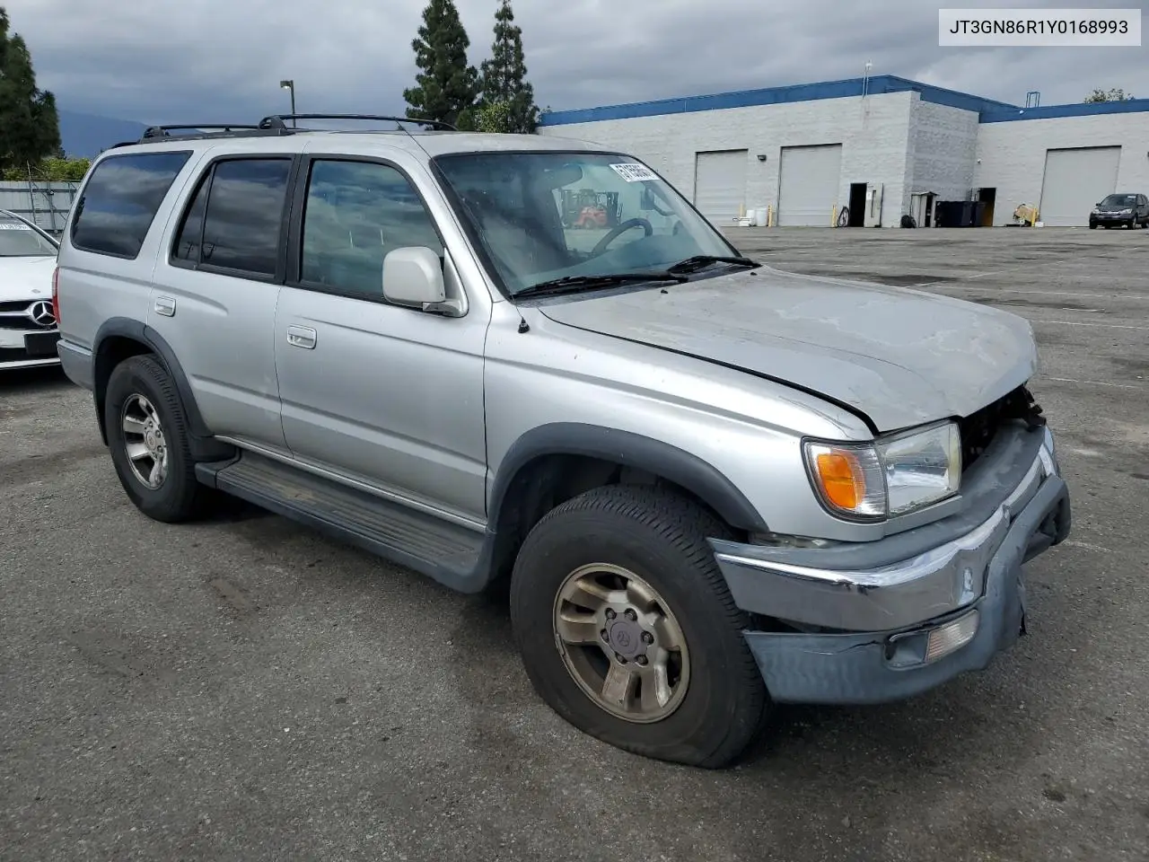 2000 Toyota 4Runner Sr5 VIN: JT3GN86R1Y0168993 Lot: 57155865