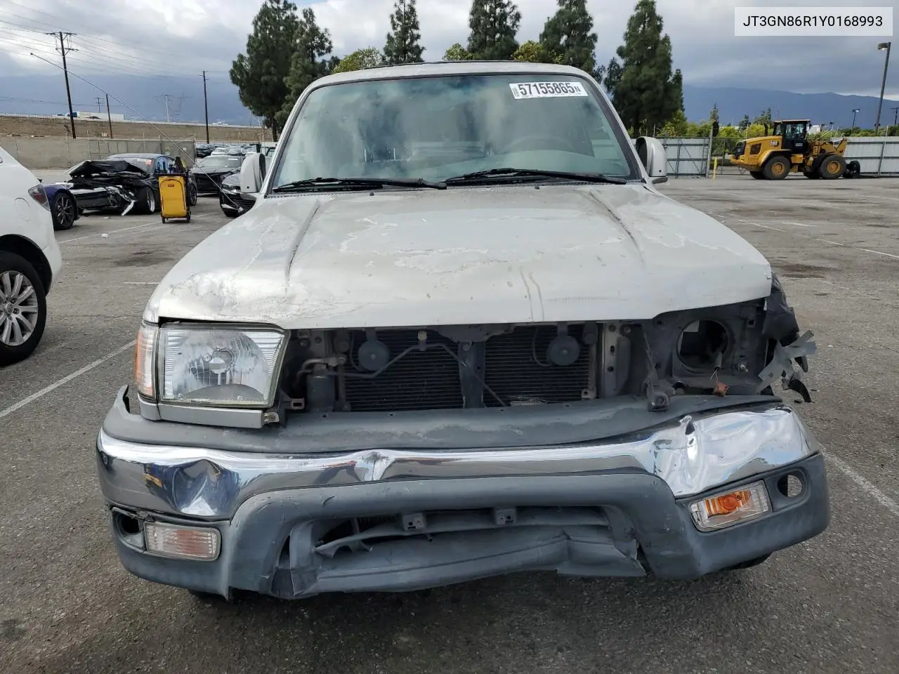 2000 Toyota 4Runner Sr5 VIN: JT3GN86R1Y0168993 Lot: 57155865